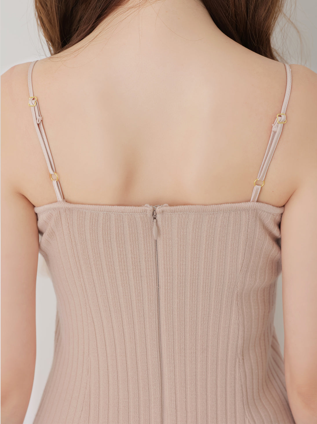 Tulle frill knit ensemble cami onepiece(eme10834)