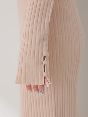 Tulle frill knit ensemble cami onepiece(eme10834)