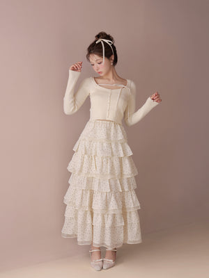 model：160cm　(size：F　color：Ivory)
