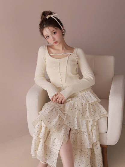model：160cm　(size：F　color：Ivory)