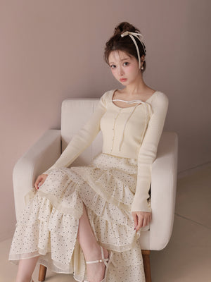 model：160cm　(size：F　color：Ivory)
