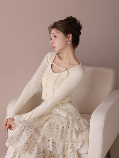 model：160cm　(size：F　color：Ivory)