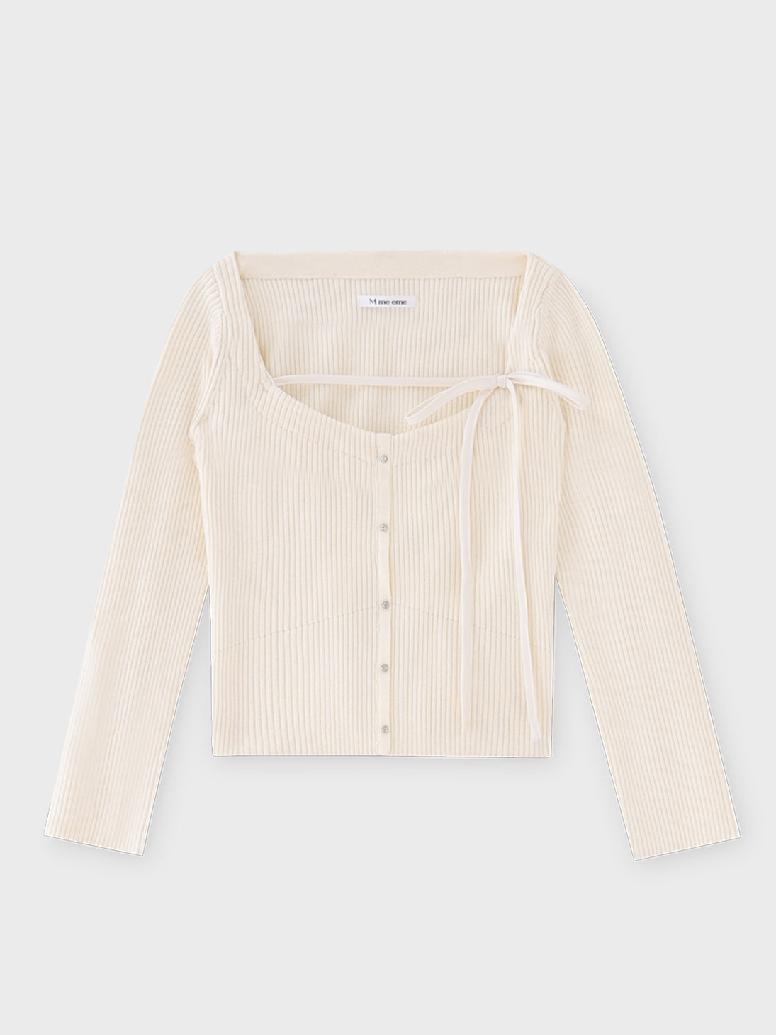 Soft fit ribbon knit tops(eme10835) – M me eme