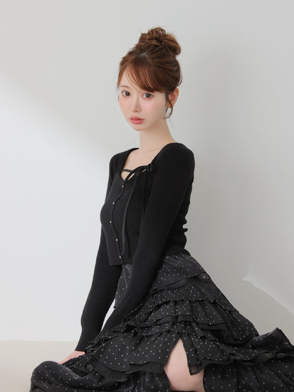 model：162cm　(size：F　color：Black)