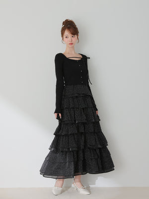 model：162cm　(size：F　color：Black)