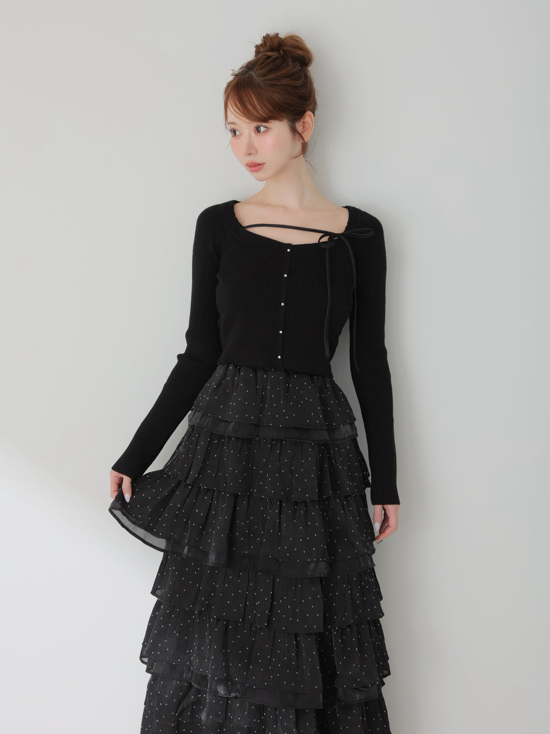 トップス m me eme Soft fit ribbon knit tops Soft fit ribbon knit tops(eme10835) – M me eme