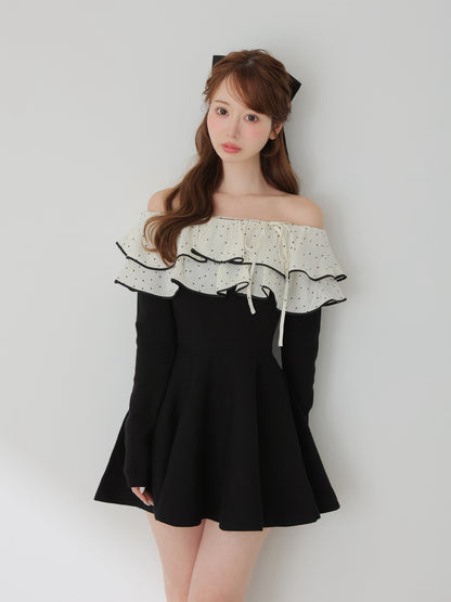 model：162cm　(size：F　color：Black)