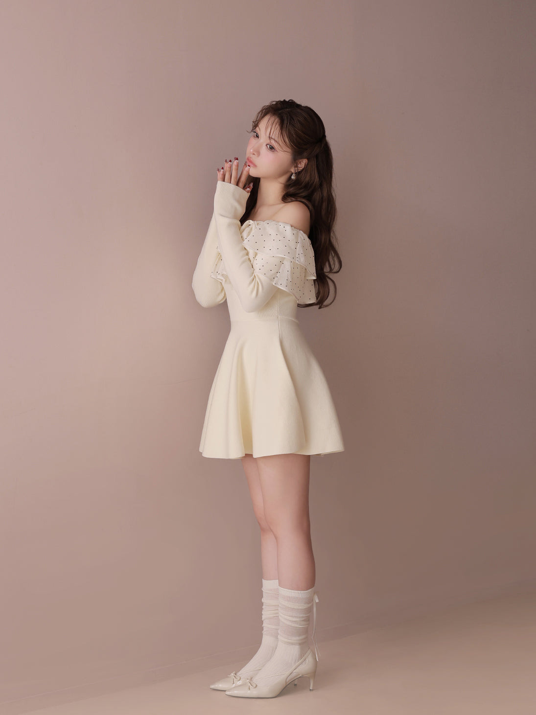 ワンピース M me eme Petite Dot Frill onepiece Petite Dot Frill onepiece(eme10839) – M me eme
