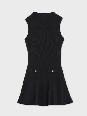 Back lace knit mini onepiece(eme10840)