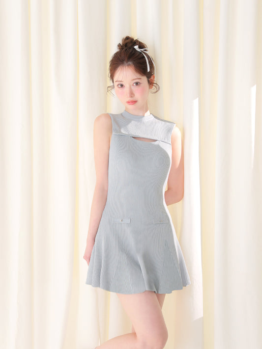 model：162cm　(size：F　color：Blue)