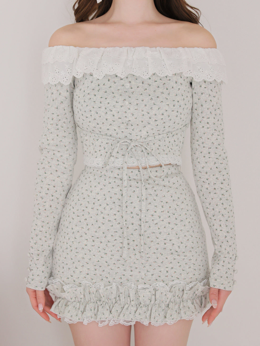 Petit fleur off shoulder set up(eme10841)