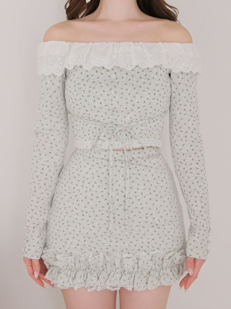 Petit fleur off shoulder set up(eme10841)
