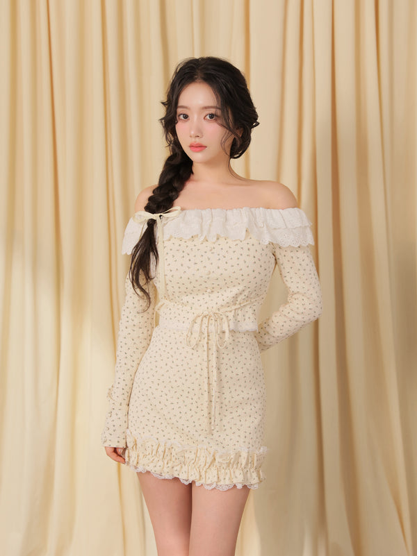 Petit fleur off shoulder set up(eme10841)