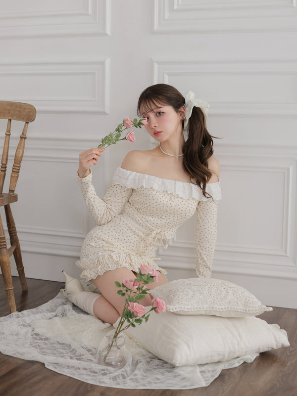 Petit fleur off shoulder set up(eme10841)
