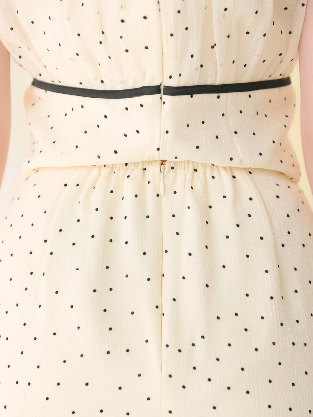 Piping ribbon mermaid flare skirt(eme10844)