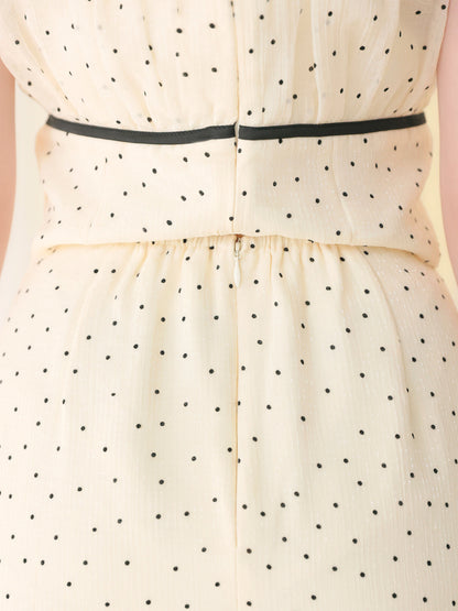 Piping ribbon mermaid flare skirt(eme10844)