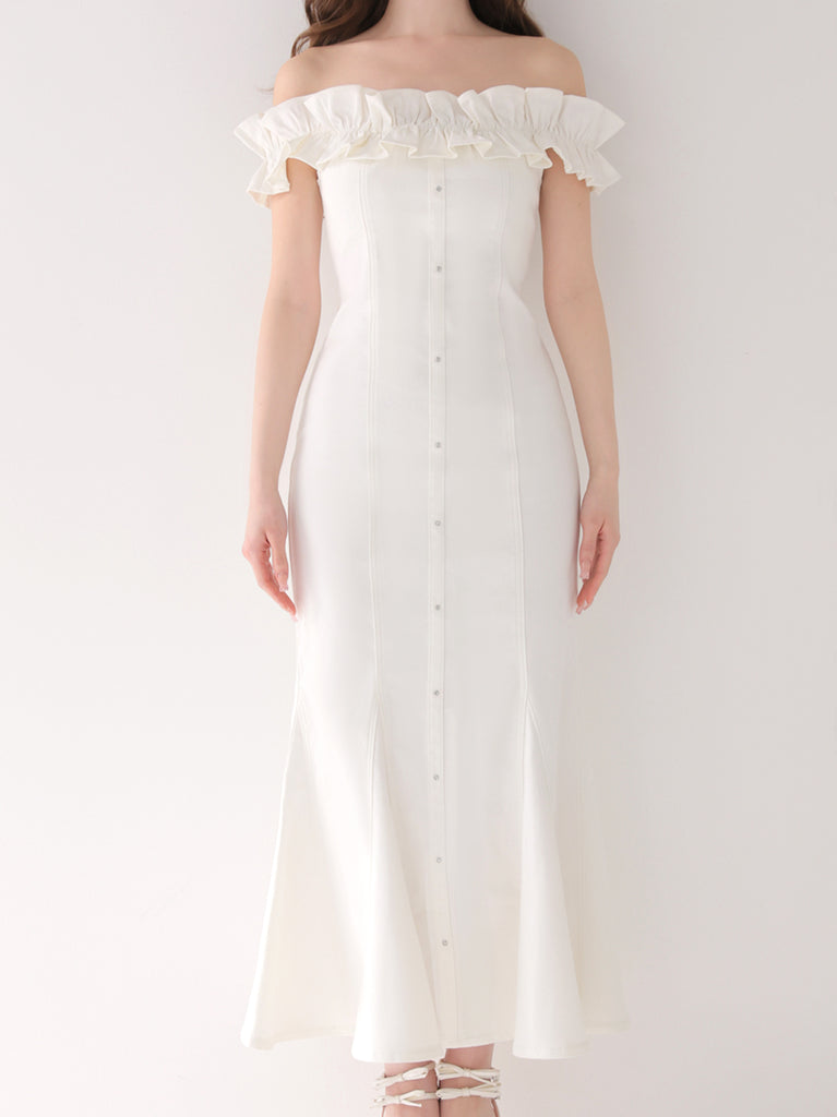 model：162cm　(size：F　color：White)