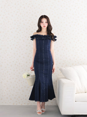 model：160cm　(size：F　color：Navy)