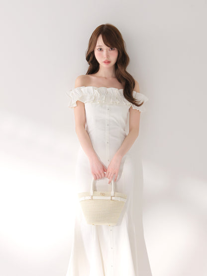 model：162cm　(size：F　color：White)