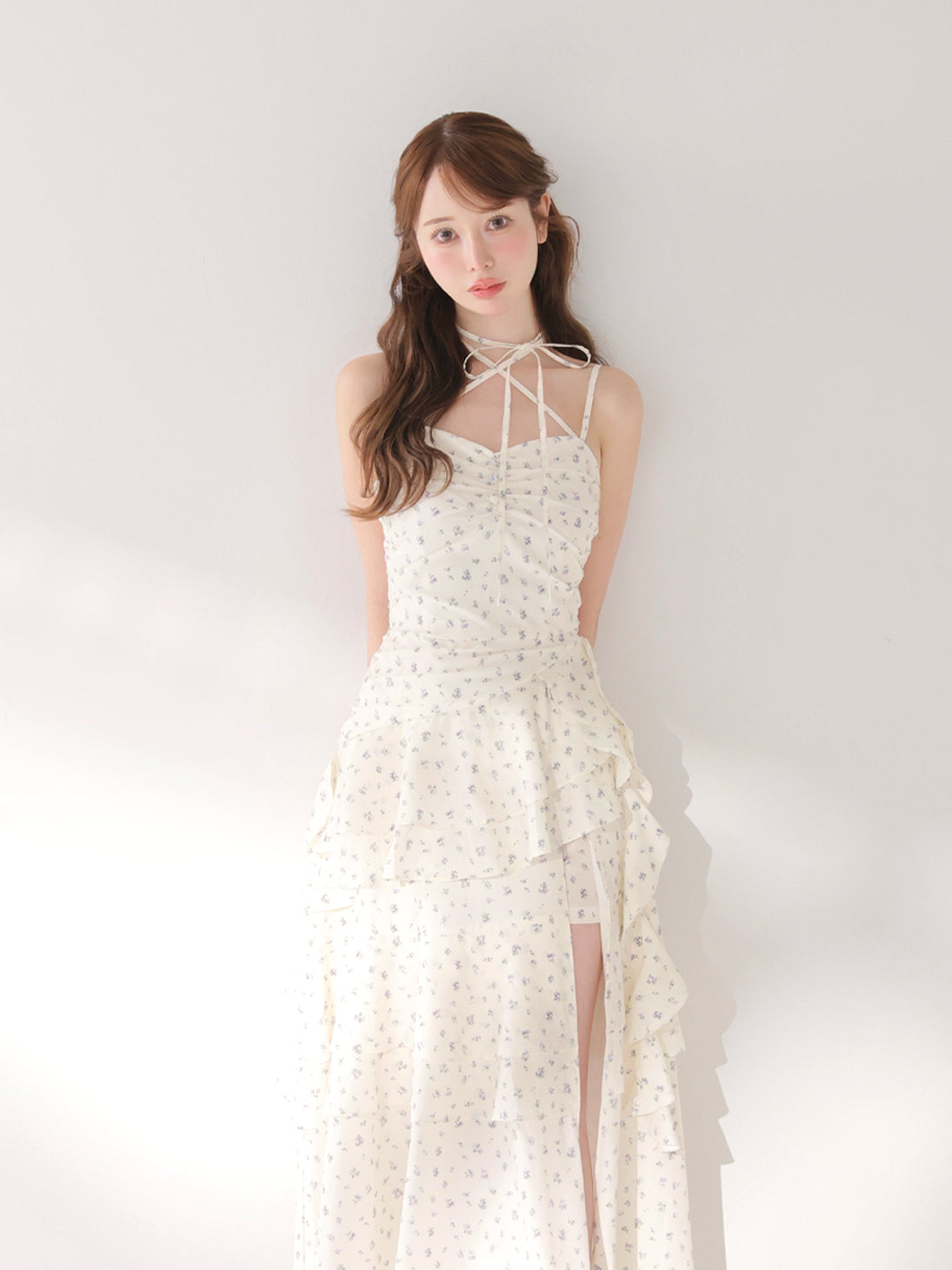 model：162cm　(size：F　color：Lavender)