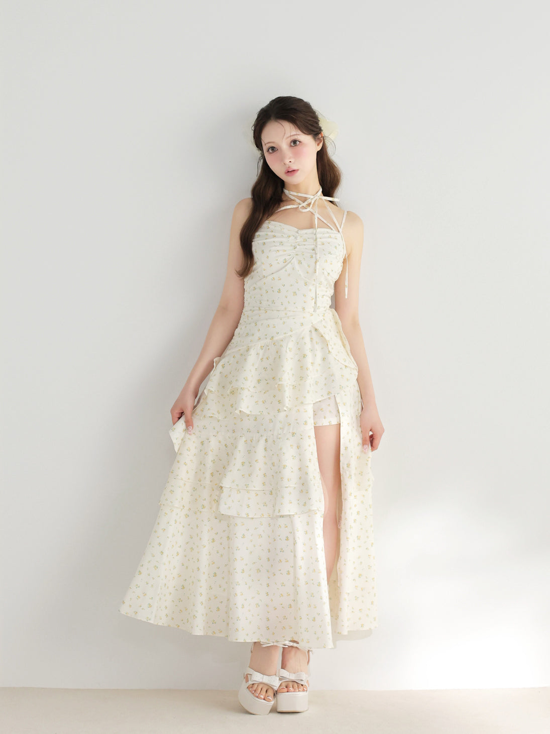 model：160cm　(size：F　color：Yellow)