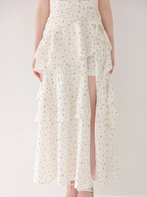 Fleur chiffon slit long onepiece(eme10847)