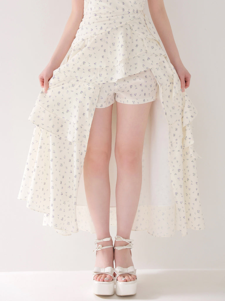 Fleur chiffon slit long onepiece(eme10847)