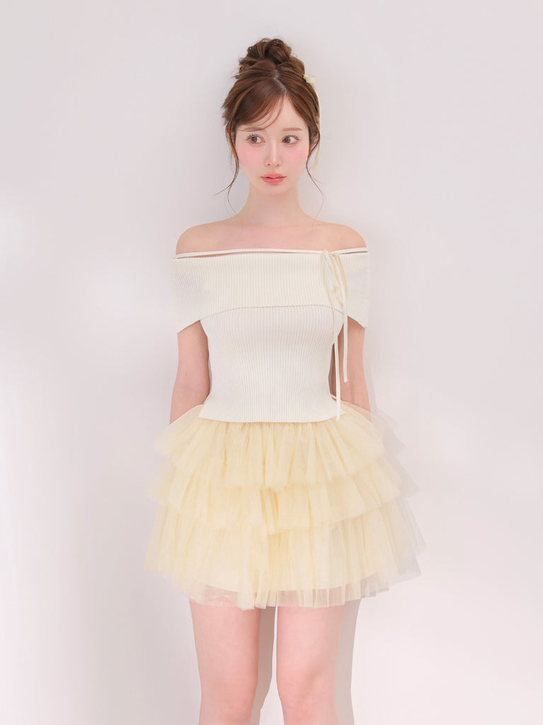 model：162cm　(size：F　color：Ivory)