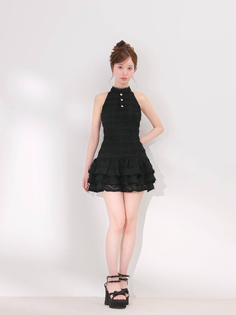 model：162cm　(size：F　color：Black)