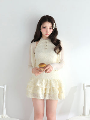 model：160cm　(size：F　color：Ivory)