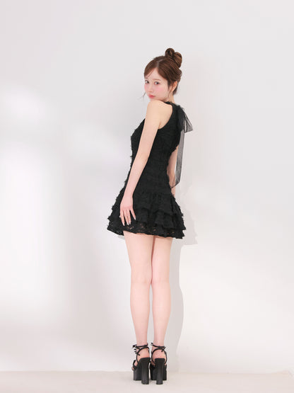 model：162cm　(size：F　color：Black)