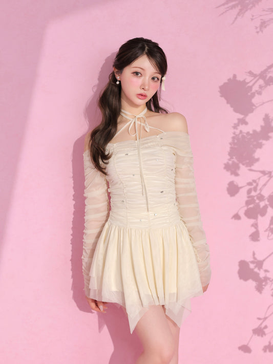 model：160cm　(size：F　color：Ivory)