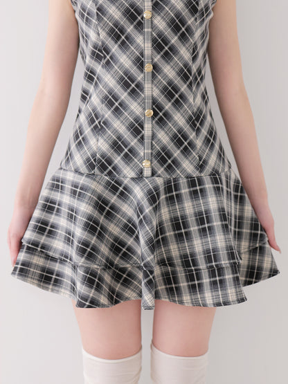 Classic mood check mini onepiece(eme10855)