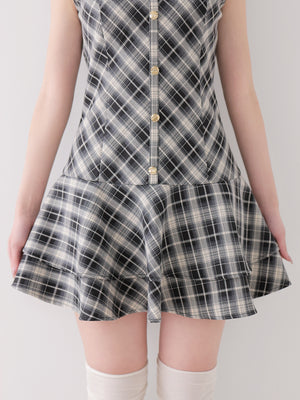 Classic mood check mini onepiece(eme10855)