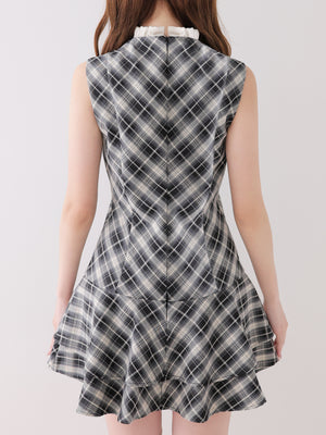 Classic mood check mini onepiece(eme10855)