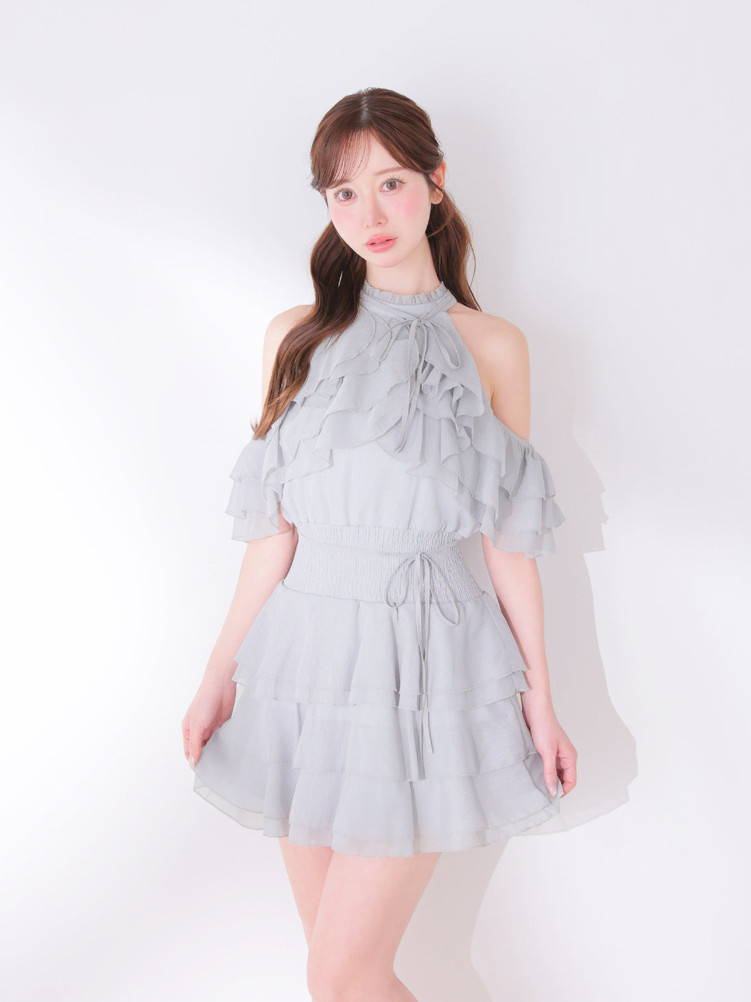 model：162cm　(zsize：F　color：Blue)