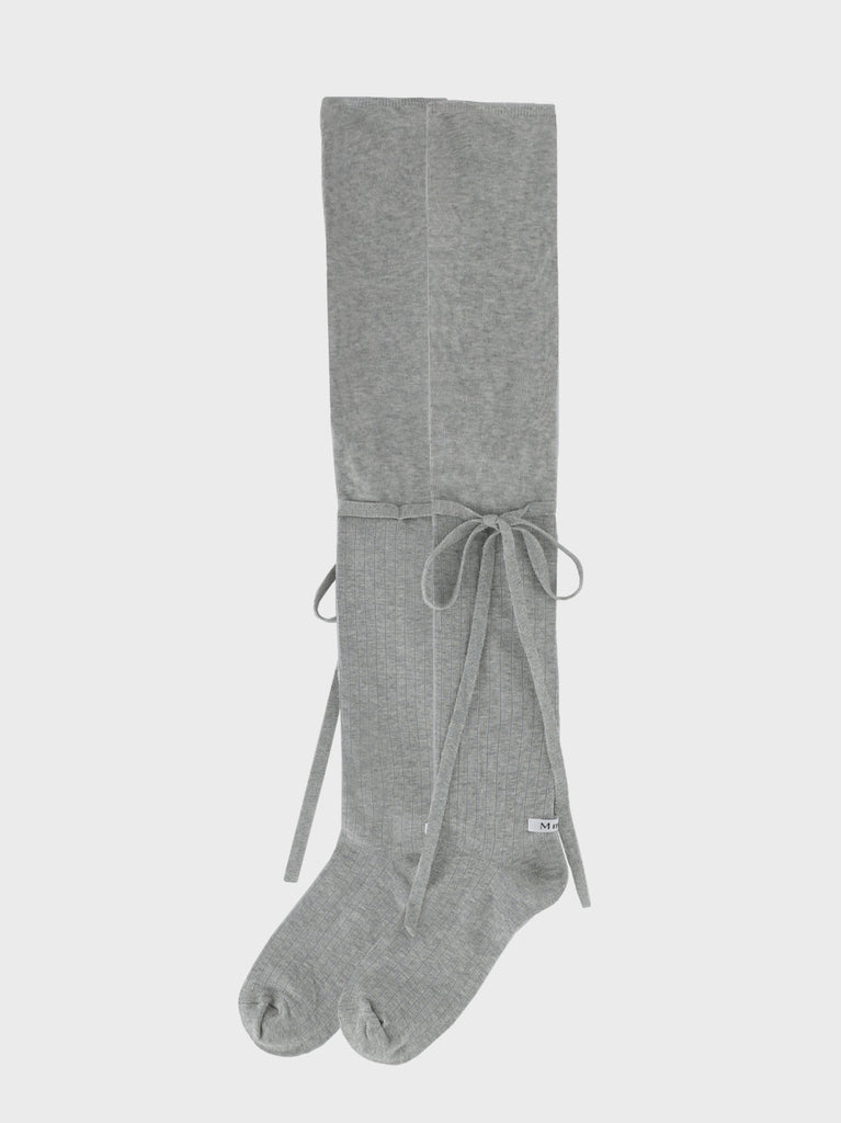 Twin ribbon knee high socks(eme10857)