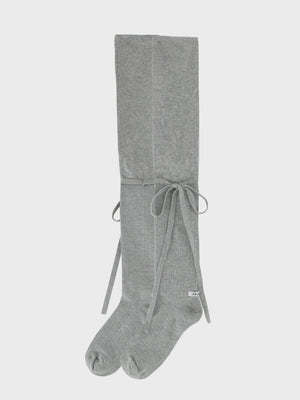 Twin ribbon knee high socks(eme10857)