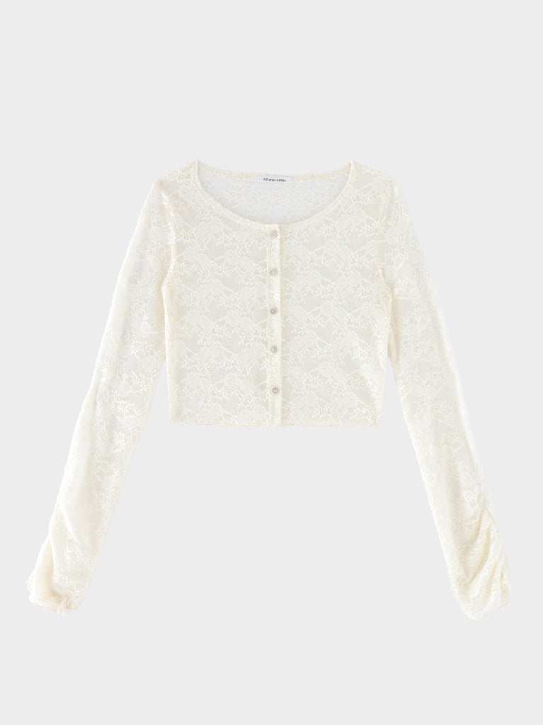 Classical lace bolero cardigan(eme10858)