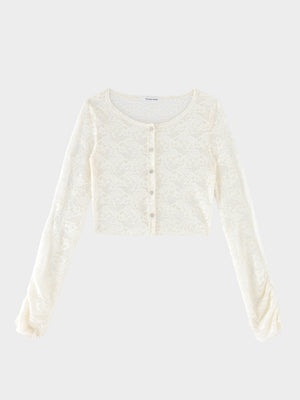 Classical lace bolero cardigan(eme10858)