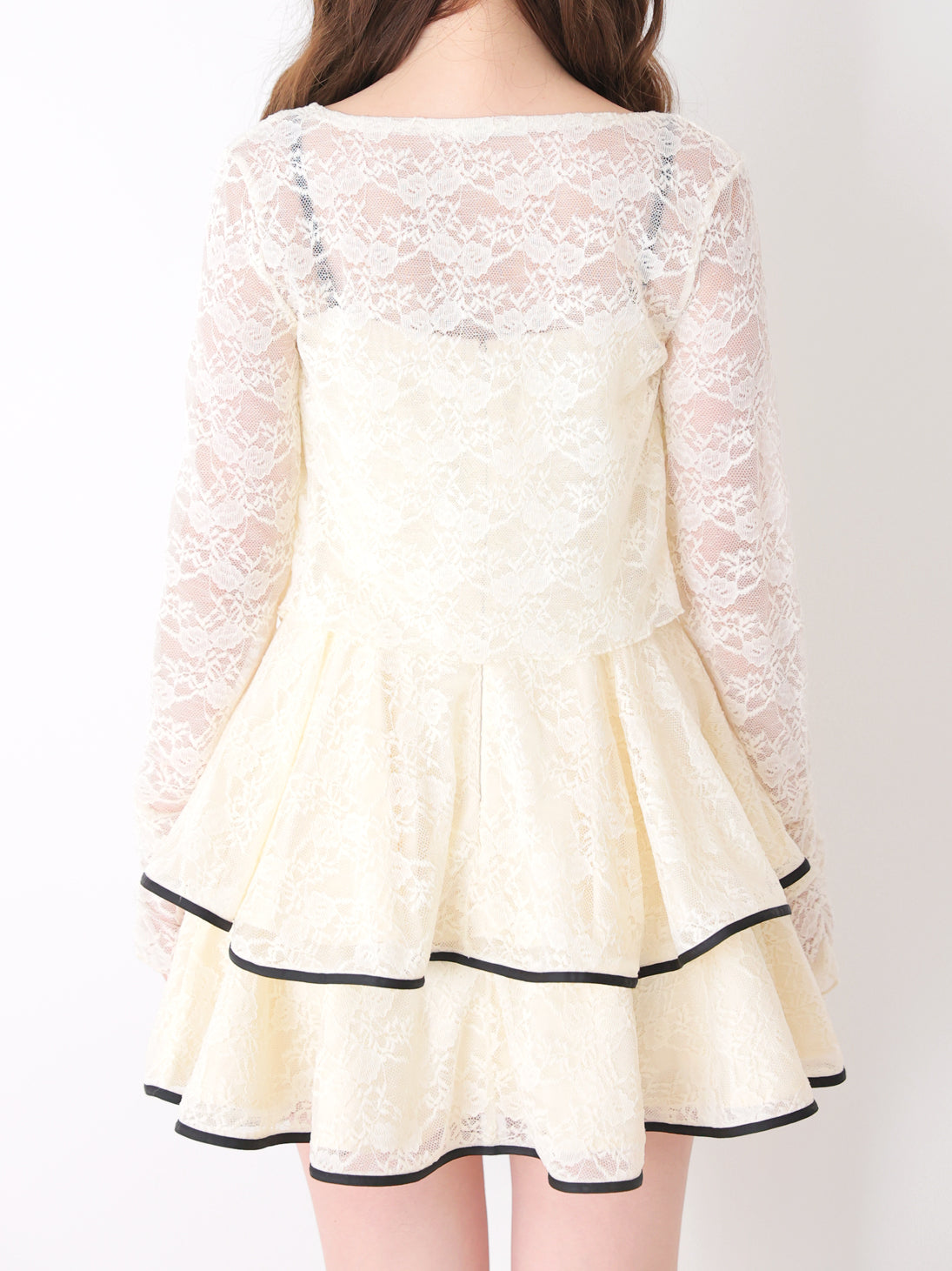 Classical lace bolero cardigan(eme10858)
