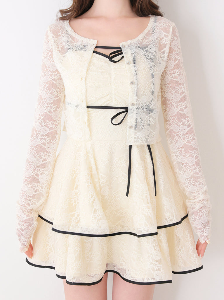 model：162cm　(size：F　color：Ivory)