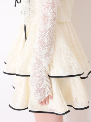 Classical lace bolero cardigan(eme10858)