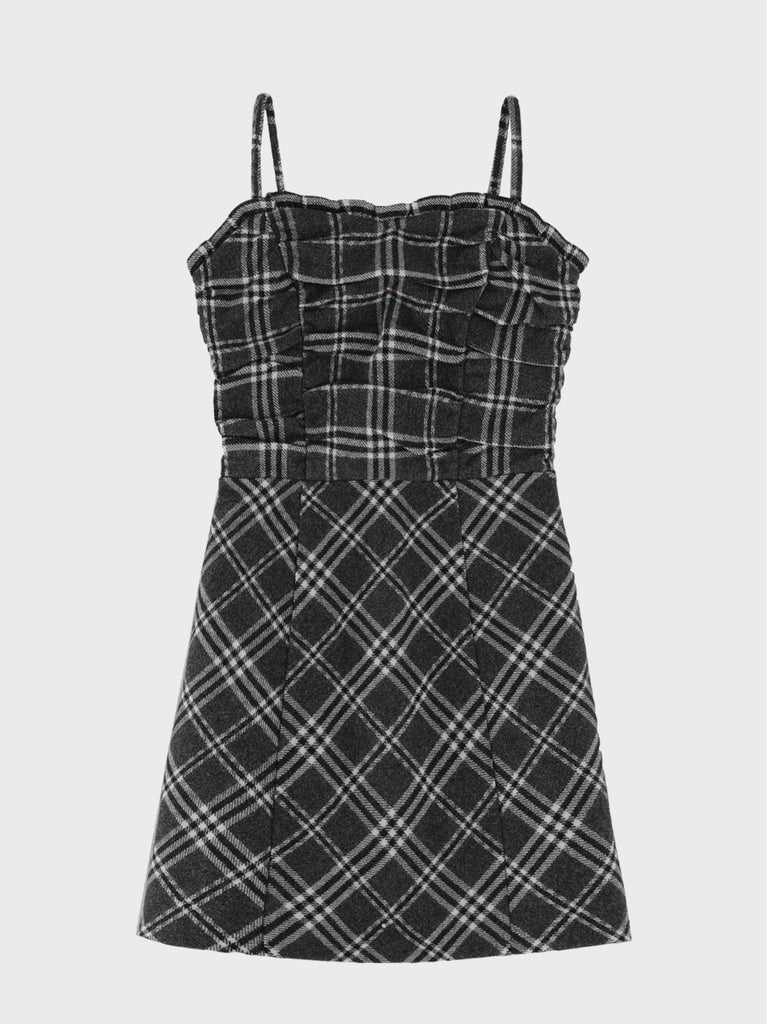 Urban check cami onepiece(eme10862)