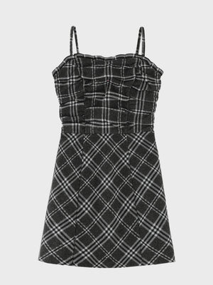 Urban check cami onepiece(eme10862)