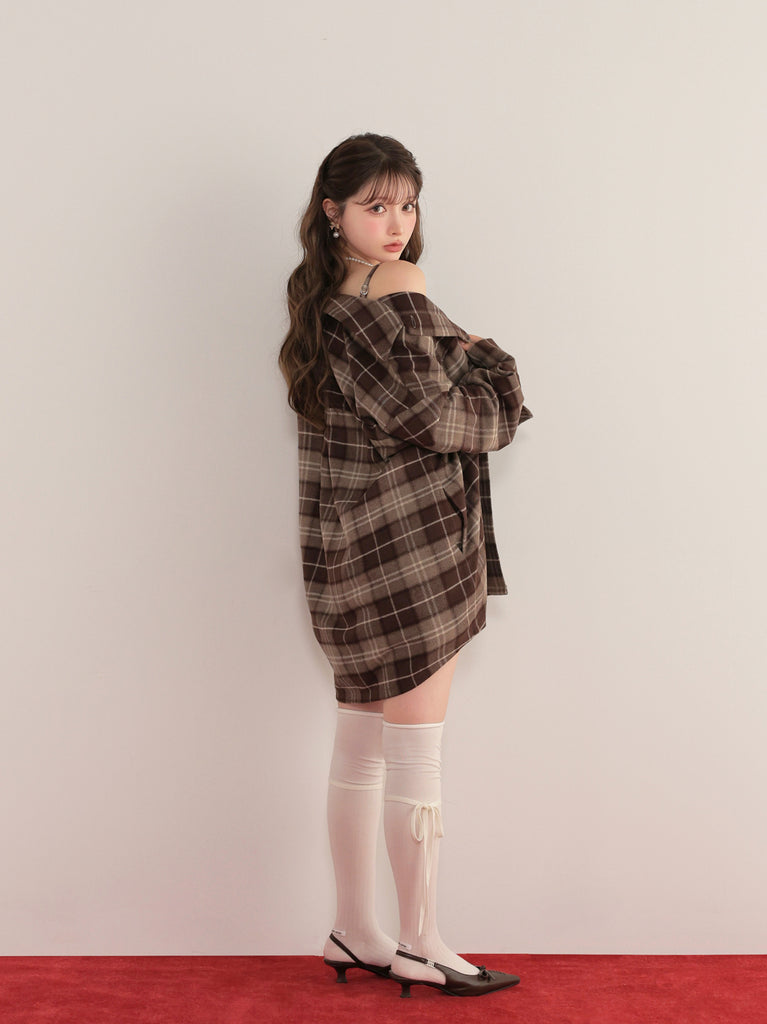 model：160cm　(size：F　color：Brown)
