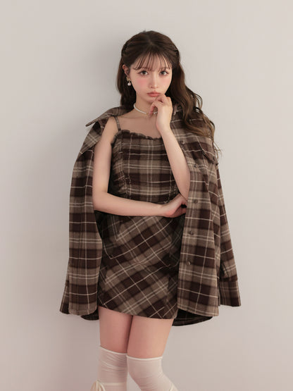 model：160cm　(size：F　color：Brown)