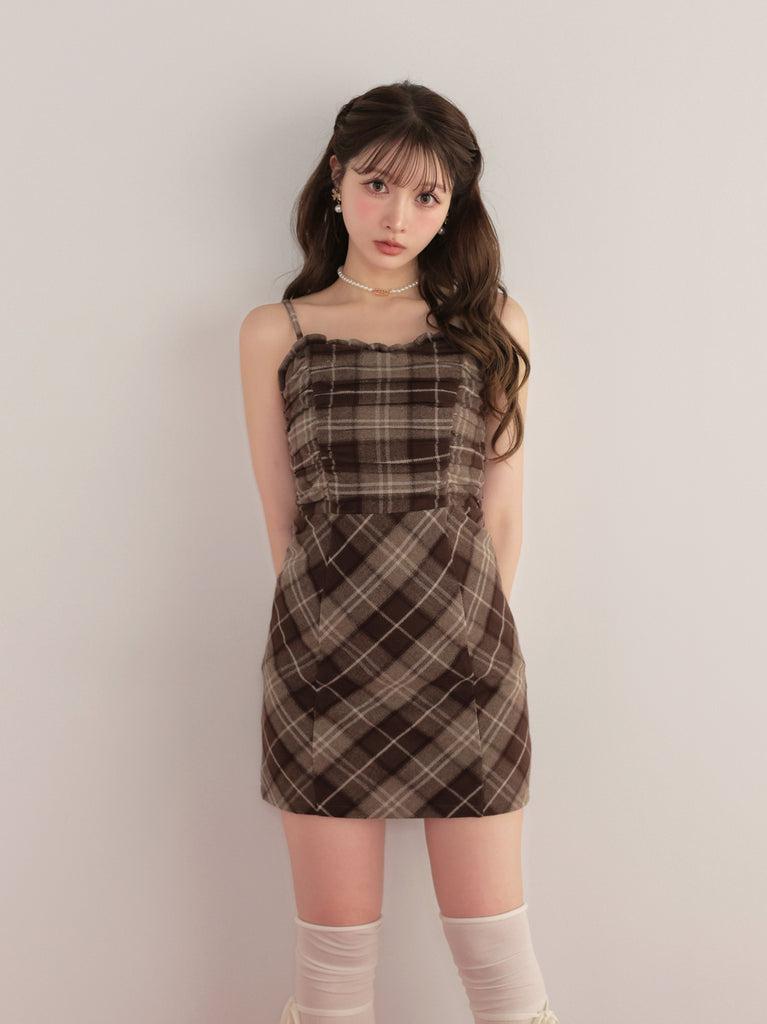 model：160cm　(size：F　color：Brown)