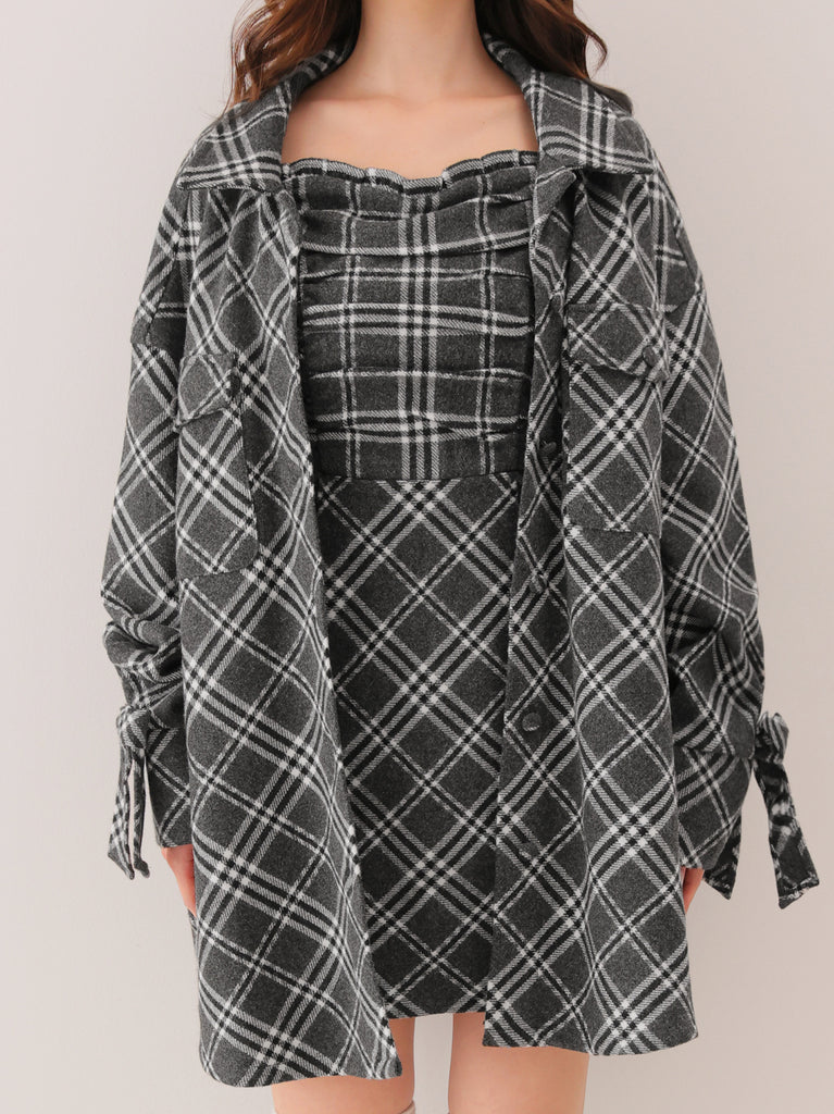 model：160cm　(size：F　color：Gray)
