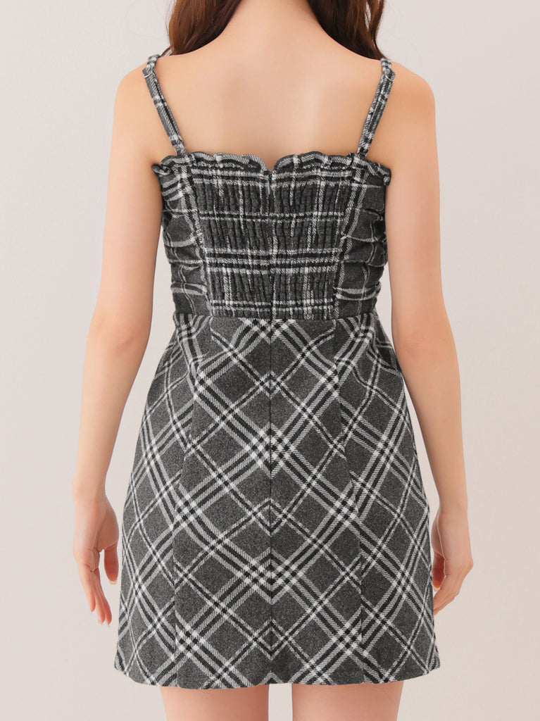 Urban check cami onepiece(eme10862)